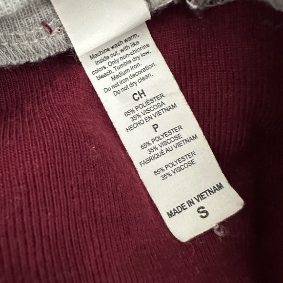 Volkswagen Baseball Jersey in Maroon and Grey - Picture 5 of 5